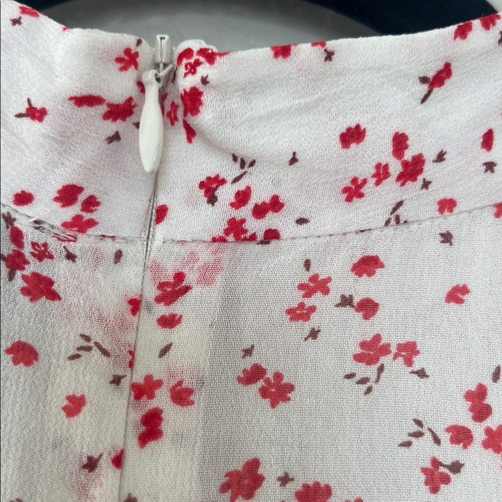 GANNI Printed Georgette Mini Dress. Size XS (34) - Picture 9 of 12